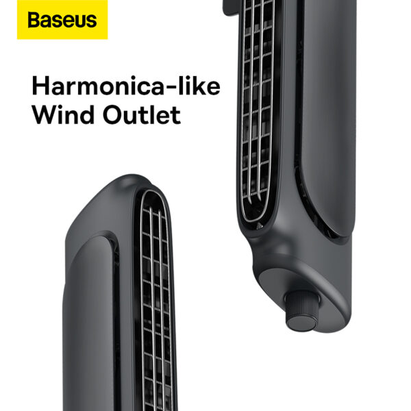 Baseus Refreshing Monitor Clip-On & Stand-Up Desk Fan Black - ACQS000001 - Image 10