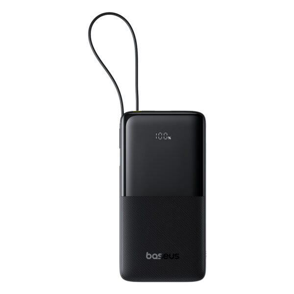 Baseus Bipow 2 Type C Cable 20W 20000mah  Digital Display Power Bank With Built-in Type C Cable