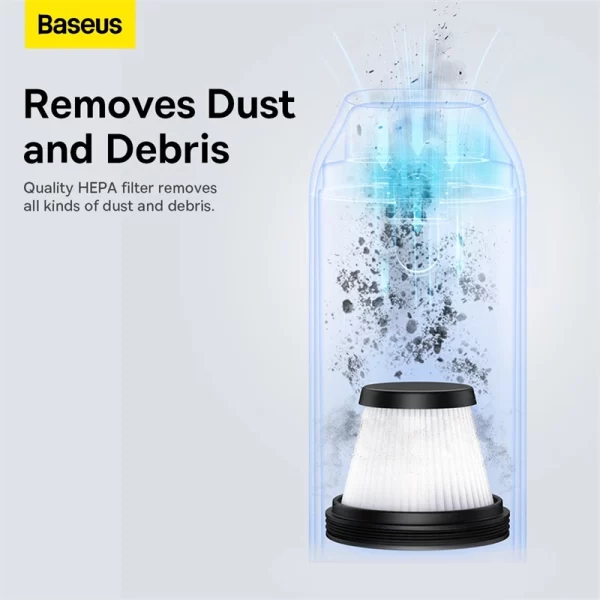 Baseus A3lite Car vacuum Cleaner strainer（2PCS）Black Baseuscolombo