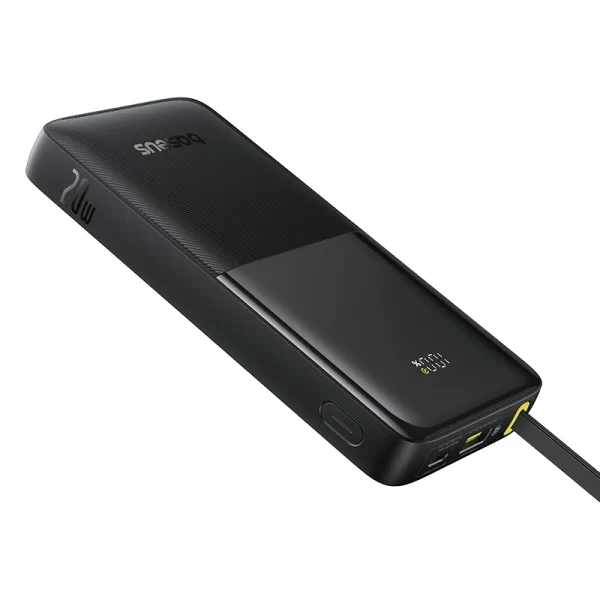 Baseus Bipow 2 Digital Display Power Bank With Built-in USB-C Cable 10000mah 20W Cluster Black Baseuscolombo