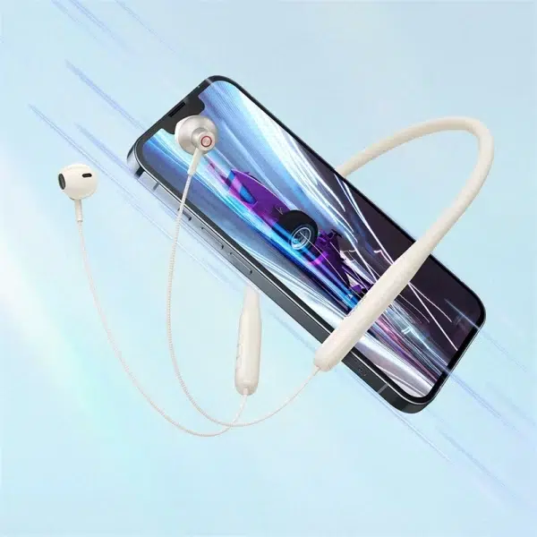 Baseus Bowie P1 Neckband Wireless Earphones Stellar White Baseuscolombo