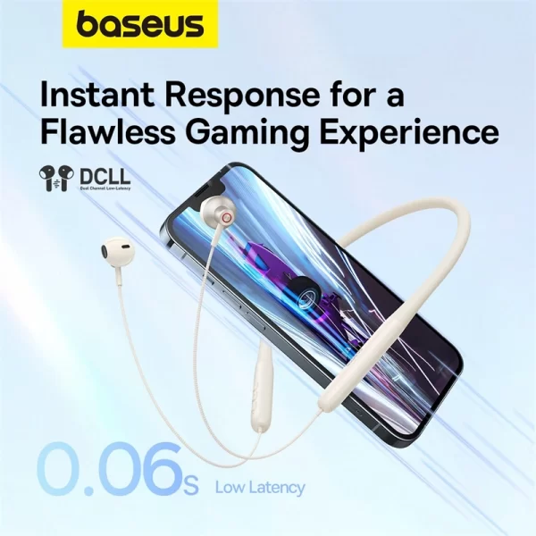 Baseus Bowie P1 Neckband Wireless Earphones Stellar White Baseuscolombo