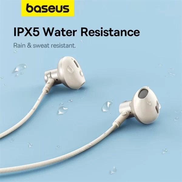 Baseus Bowie P1 Neckband Wireless Earphones Stellar White Baseuscolombo