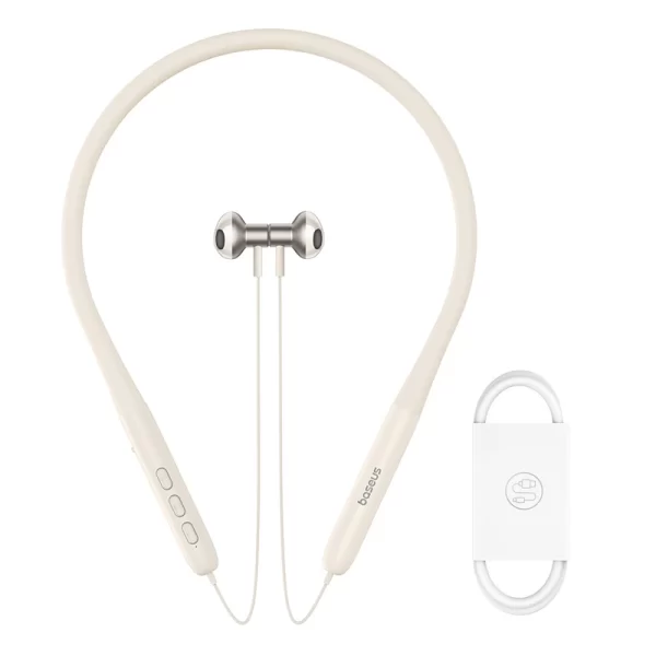 Baseus Bowie P1 Neckband Wireless Earphones Stellar White Baseuscolombo