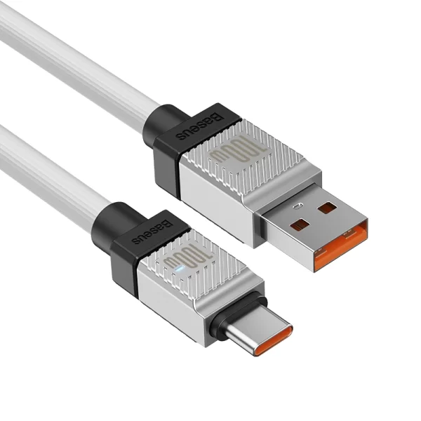 Baseus CoolPlay Series Fast Charging Cable USB to Type-C 100W 1m White Baseuscolombo