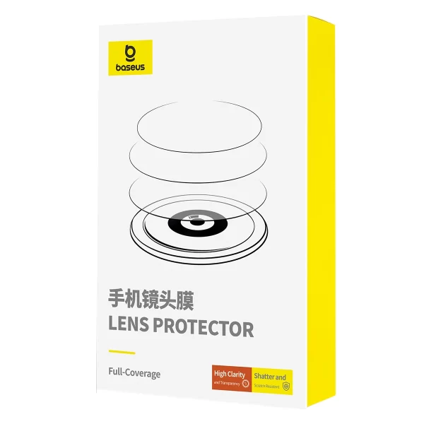 Baseus Corning Series Glare-Repelling HD Lens Protector for iP 1616 Plus, Clear Baseuscolombo