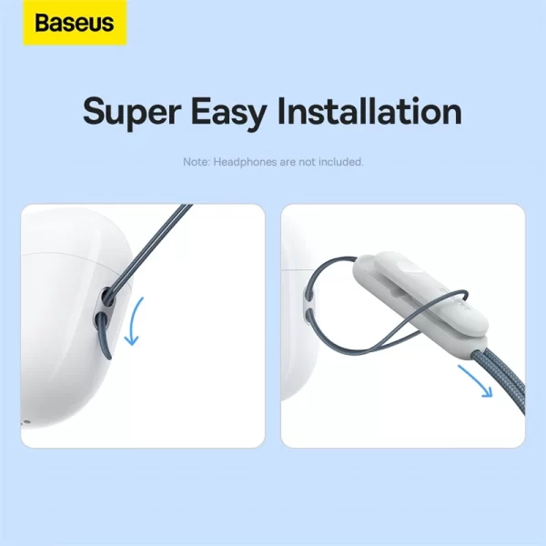 Baseus Crystal Series Earphone Lanyard Gray Baseuscolombo