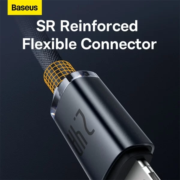 Baseus Crystal Shine Series Fast Charging Data Cable USB to iP 2.4A 2m Black Baseuscolombo