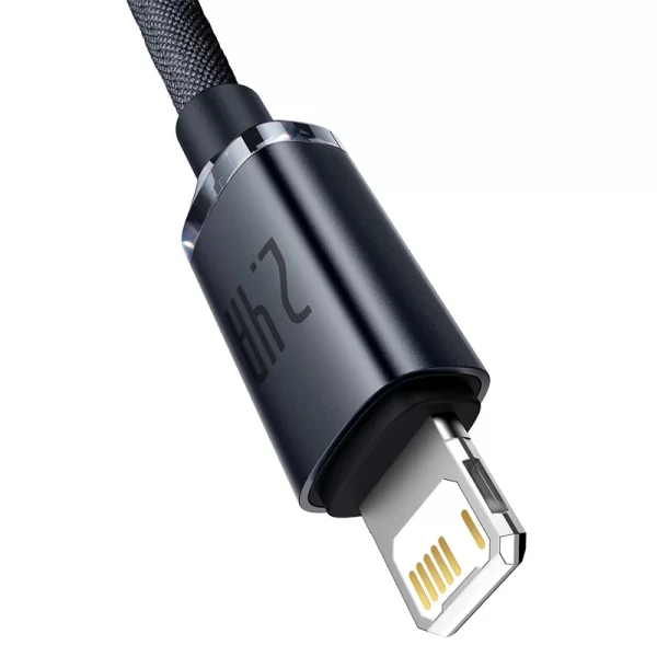 Baseus Crystal Shine Series Fast Charging Data Cable USB to iP 2.4A 2m Black Baseuscolombo