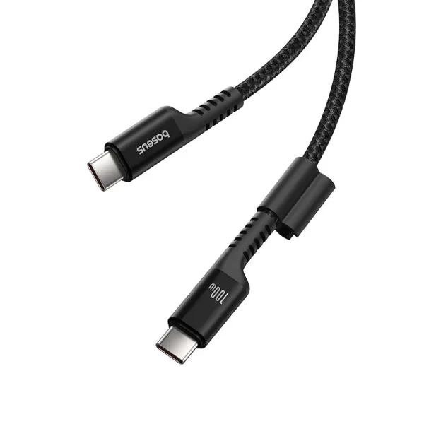 Baseus Fish-Eye Fast Charging Data Cable USB-C to USB-C 100W 1m Cluster Black Baseuscolombo