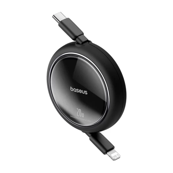 Baseus Free2Pull Retractable Charging Cable USB-C to iP 20W 1m Cluster Black Baseuscolombo