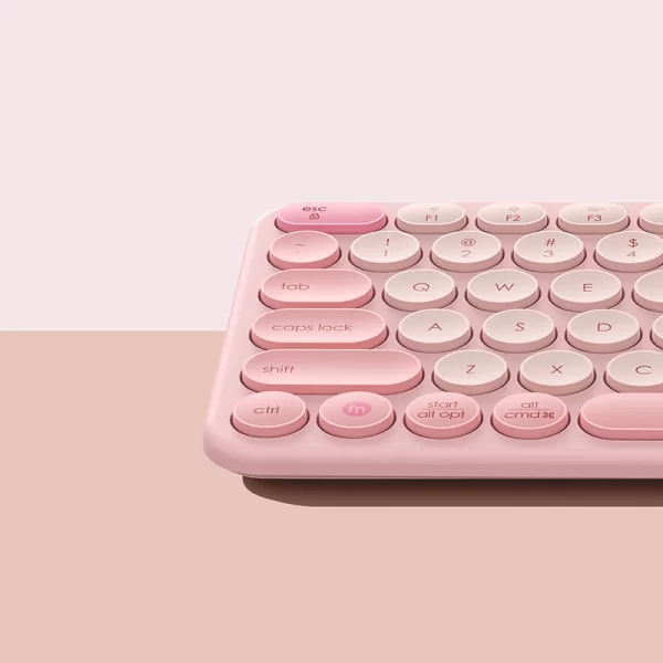 Baseus K01A Wireless Tri-Mode Keyboard Baby Pink Baseuscolombo