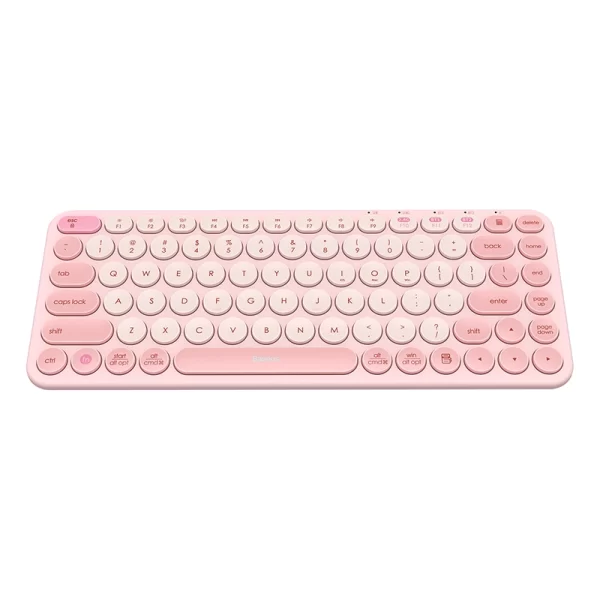 Baseus K01A Wireless Tri-Mode Keyboard Baby Pink Baseuscolombo