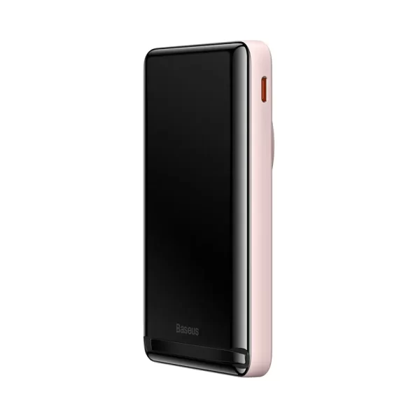 Baseus Magnetic Bracket Wireless Fast Charge Power Bank 10000mAh 20W Pink Baseuscolombo