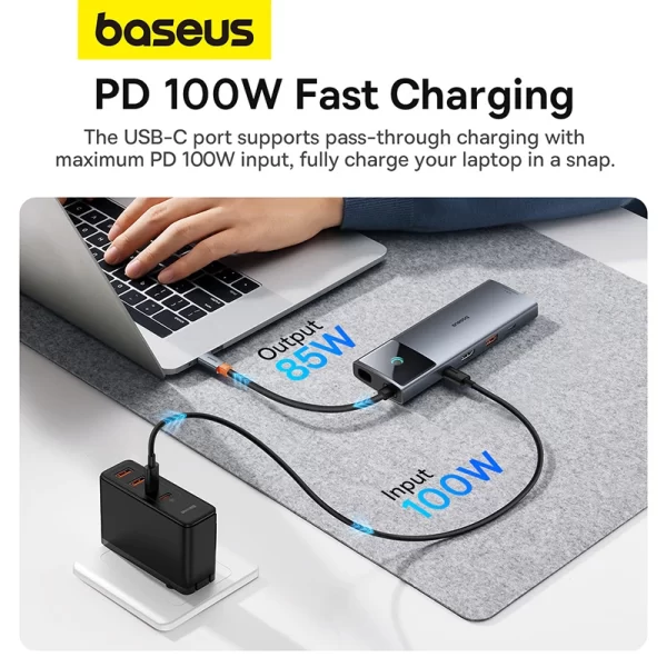 Baseus Metal Gleam Series II 10-in-1 USB HUB Space Grey Baseuscolombo