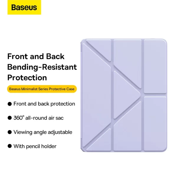 Baseus Minimalist Series Protective Case for Pad Air 13″ 2024 Nebula Purple Baseuscolombo