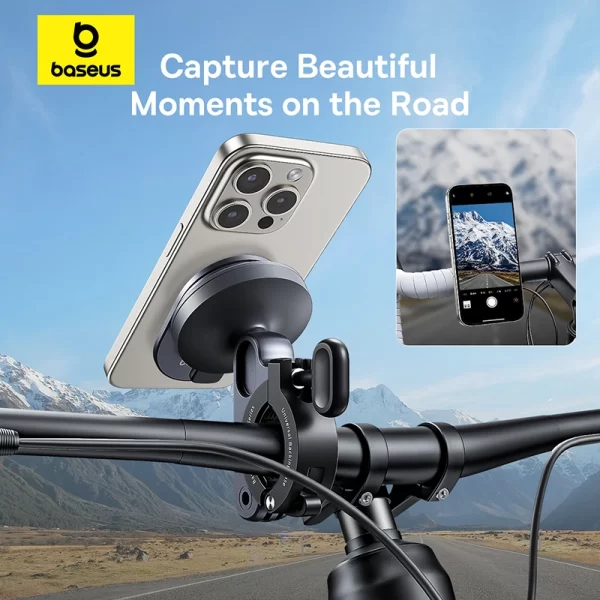 Baseus PrimeTrip Series Stick-on Type Bike Phone Mount Cosmic Black Baseuscolombo