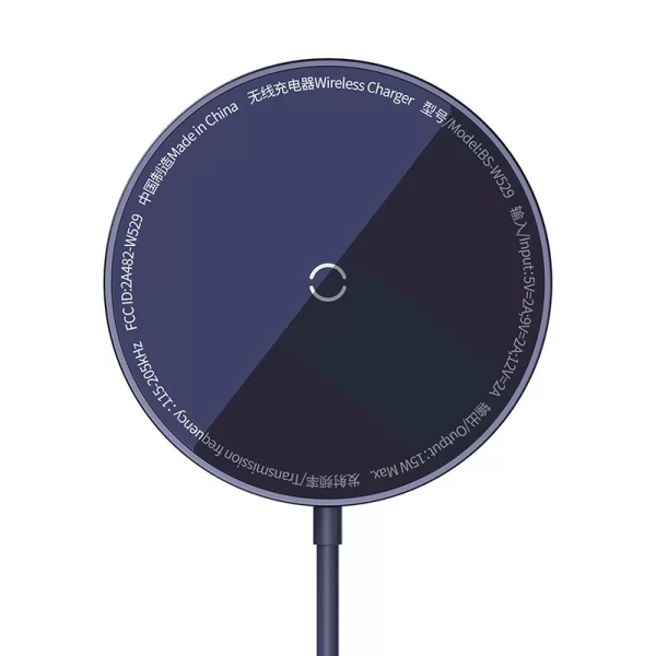 Baseus Simple Mini3 Magnetic Wireless Charger 15W Dusty Purple Baseuscolombo