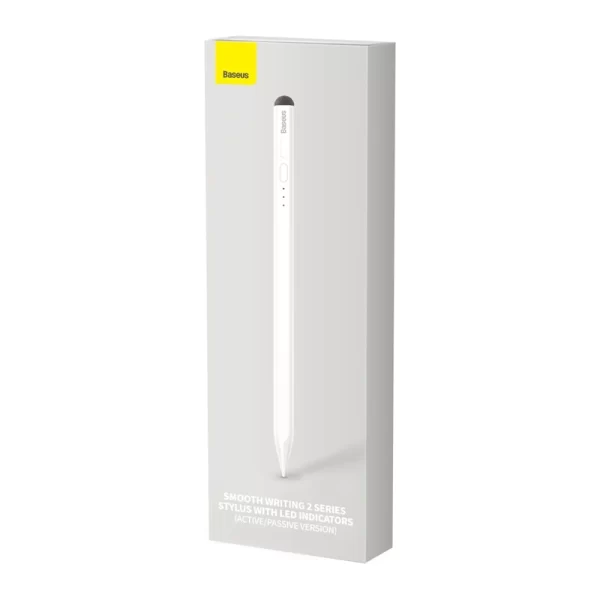 Baseus Smooth Writing 2 Series Stylus with LED Indicators, White Baseuscolombo