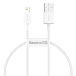 Baseus Superior Series 0.25 Meter Fast Charging Data Cable USB to Lightning 2.4A - White - 6M