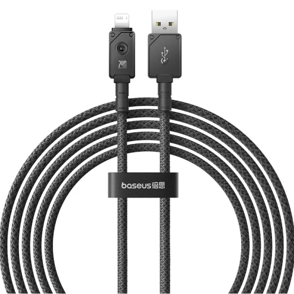 Baseus Unbreakable Series Fast Charging Data Cable USB to iP 2.4A 2m Cluster Black Baseuscolombo