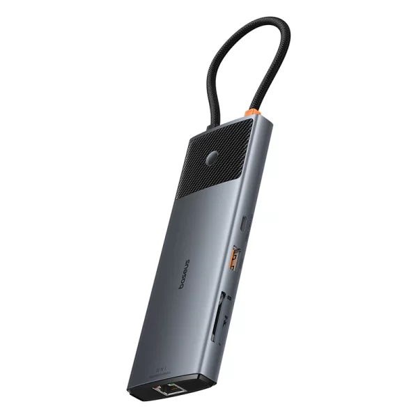 OS-Baseus Metal Gleam Series II 10-in-1 USB HUB Space Grey Baseuscolombo