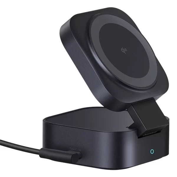 OS-Baseus PicoGo Series 2-in-1 Magnetic Wireless Charger Qi2 67W Cosmic Black (USB-C to USB-C 100W Cable Included) Baseuscolombo