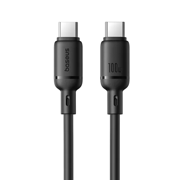 OS-Baseus Silky Series Fast Charging Cable Type-C to Type-C 100W 2m Cluster Black Baseuscolombo