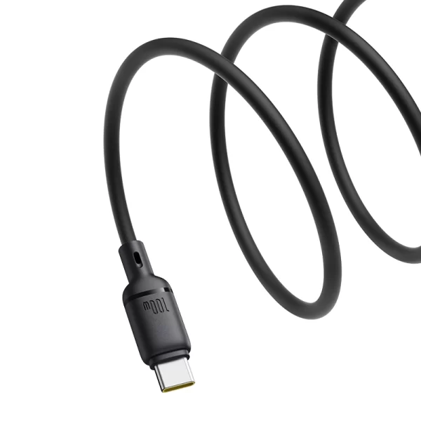 OS-Baseus Silky Series Fast Charging Cable Type-C to Type-C 100W 2m Cluster Black Baseuscolombo