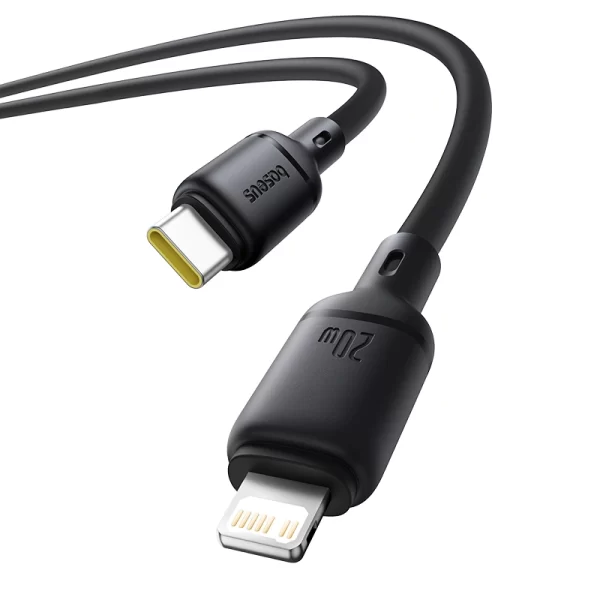 OS-Baseus Silky Series Fast Charging Cable Type-C to iP 20W 2m Cluster Black Baseuscolombo