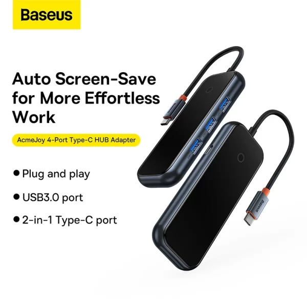 Baseus AcmeJoy 4-Port Type-C HUB Adapter Baseuscolombo