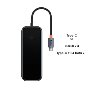 Baseus AcmeJoy 4-Port Type-C HUB Adapter Baseuscolombo