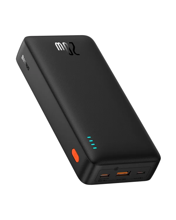 Baseus Airpow Fast Charge Power Bank 20000mAh 20W Cluster Black (With Simple Series Containing universal USB to Type-C 50cm Black） Baseuscolombo