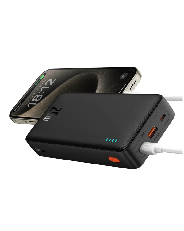 Baseus Airpow Fast Charge Power Bank 20000mAh 20W Cluster Black (With Simple Series Containing universal USB to Type-C 50cm Black） Baseuscolombo