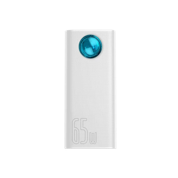 Baseus Amblight Digital Display Quick Charge Power Bank 30000mAh White - 65W Baseuscolombo