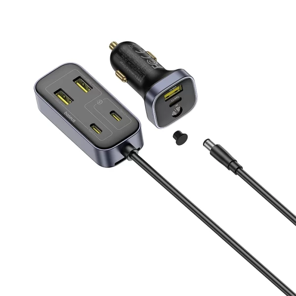 Baseus BackseatPal L1 In-vehicle Car Charger 3U+3C 110W Cosmic Black Baseuscolombo