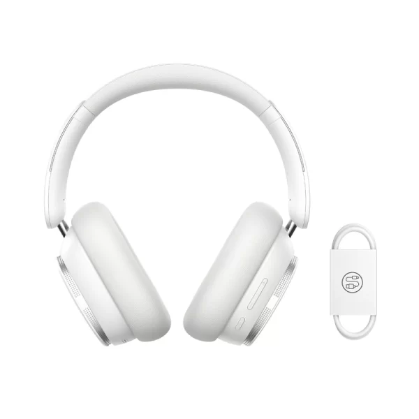 Baseus Bowie H1 Pro Noise-Cancellation Wireless Headphones Moon White Baseuscolombo