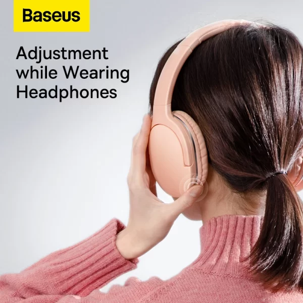 Baseus Encok Wireless headphone D02 Pro Pink Baseuscolombo