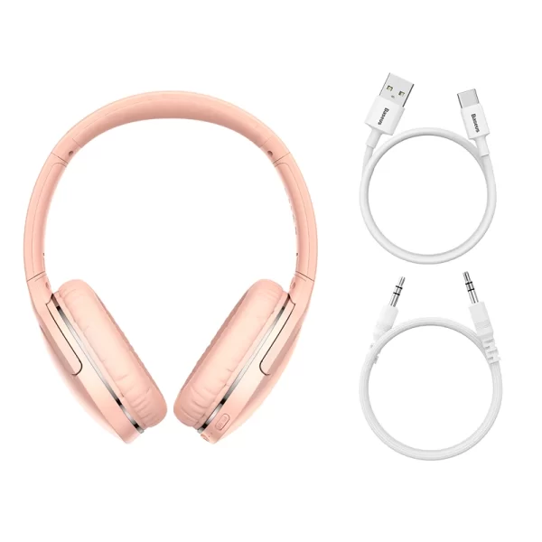 Baseus Encok Wireless headphone D02 Pro Pink Baseuscolombo