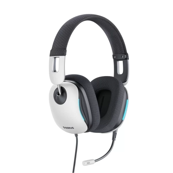 Baseus GoPlay 1+ Max Gaming Wired Headphones Moon White Baseuscolombo