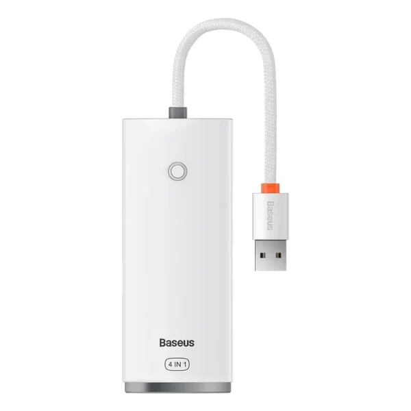 Baseus Lite Series 4-Port USB-A HUB Adapter 25cm White Baseuscolombo