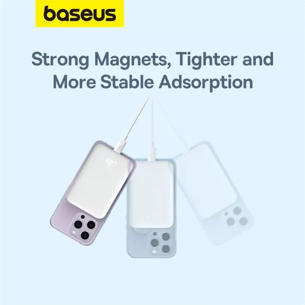 Baseus Magnetic Mini Air Wireless Fast Charge Power Bank 6000mAh 20W Stellar White Baseuscolombo