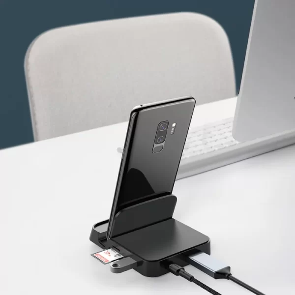 Baseus Mate Docking Type-C mobile phone intelligent HUB docking station (standard version)Black Baseuscolombo