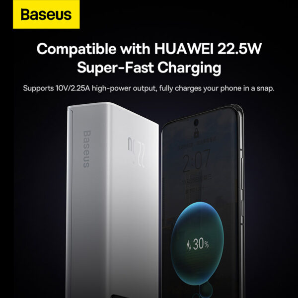 Baseus Star-Lord Digital Display Fast Charge Power Bank 20000mAh 22.5W White Baseuscolombo