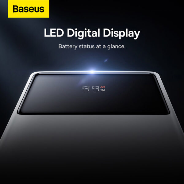 Baseus Star-Lord Digital Display Fast Charge Power Bank 20000mAh 22.5W White Baseuscolombo