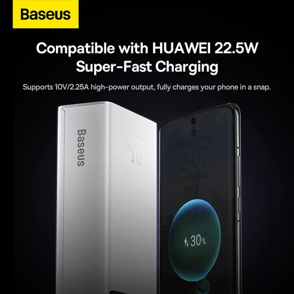 Baseus Star-Lord Digital Display Fast Charge Power Bank 30000mAh 22.5W White Baseuscolombo