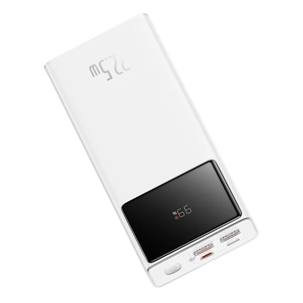 Baseus Star-Lord Digital Display Fast Charge Power Bank 30000mAh 22.5W White Baseuscolombo