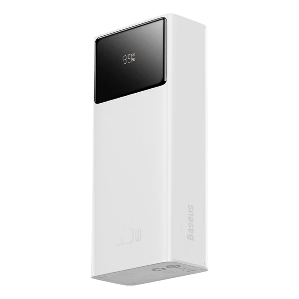 Baseus Star-Lord Digital Display Fast Charge Power Bank 30000mAh 22.5W White Baseuscolombo