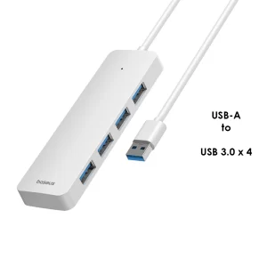 Baseus UltraJoy Series 4-Port HUB Lite 50cm Moon White Baseuscolombo