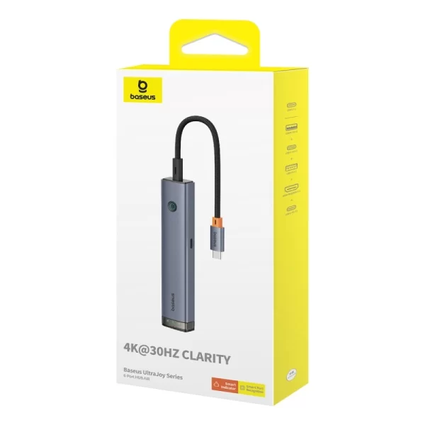 Baseus UltraJoy Series 6-Port HUB AIR Space Grey Baseuscolombo